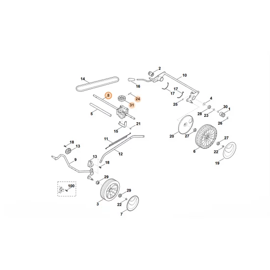 STIHL  Przekładnia 6350 640 0106